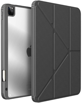 Książka Uniq Moven do Apple iPad Pro 12.9" 2021 antybakteryjna Charcoal Grey (8886463677223)