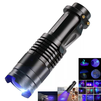 Arc Lighter LED Flashlight Attack Head Zoomable Torch Lights Lanterna  Rechargeable 18650 Battery and Mount Outdoor Survival Flashlight