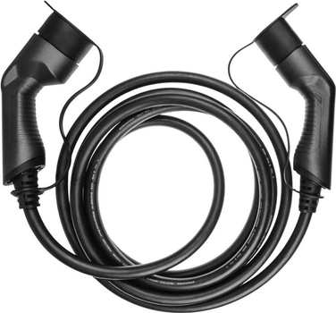 Зарядний кабель Green Cell Charging Cable Type 2 11kW 16A 5m 3-Phase для Tesla Model S/3/X/Y, i3, iX, ID.3, ID.4, EV6, E-Tron, IONIQ 5, EQC, ZOE ( 5907813962066)