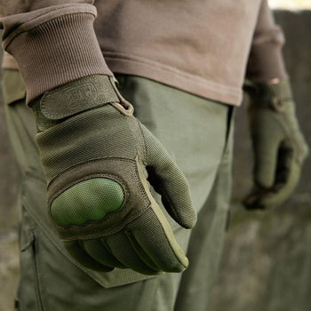 Перчатки с защитными вставками на косточках олива / Перчатки M-TAC Assault Tactical MK.5 размер 2XL
