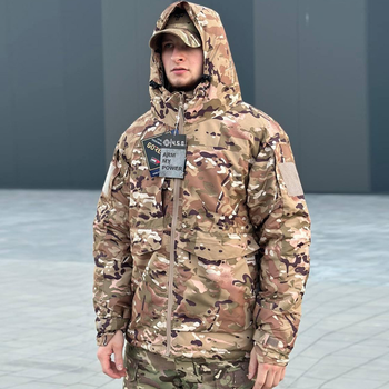 Мужская зимняя Куртка с подкладкой Omni-Heat до - 35 °C / Парка с мембраной Gore-Tex мультикам размер M