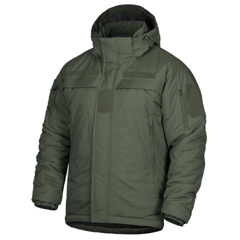 Зимняя мужская Куртка CamoTec Patrol System 3.0 с Капюшоном и Системой быстрого доступа к поясу олива размер L