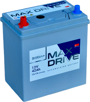 Автомобільний акумулятор Max Drive Asia SMF 42 Ah (+/-) EN350 B19 (СТ-00154730)