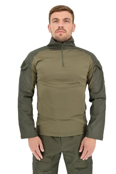 Рубашка c воротником-стойкой тактическая Warrior Wear SA-18 Олива L