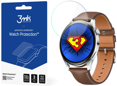 Захисна плівка 3MK Watch Protection для екрану смарт-годинників Huawei Watch 3 3 шт. (5903108406826)