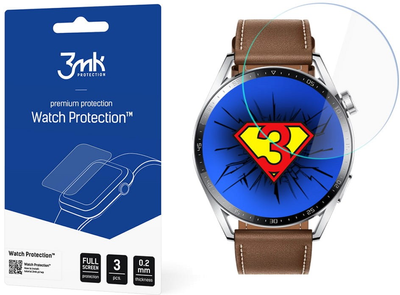 Захисна плівка 3MK Watch Protection для екрану смарт-годинників Huawei Watch GT 3 46 mm 3 шт. (5903108459488)
