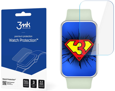 Захисна плівка 3MK Watch Protection для екрану смарт-годинників Huawei Watch Fit Elegant 3 шт. (5903108392532)