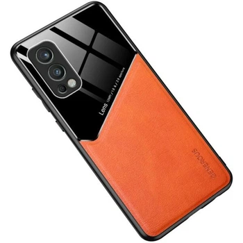Захисний чохол Deexe Magnetic Leather Cover для OnePlus Nord 2 - Orange