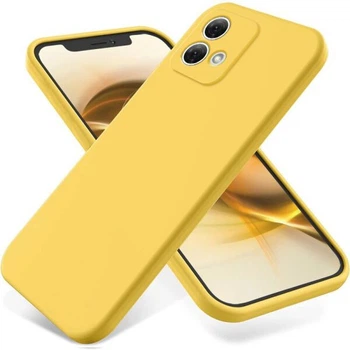 Силиконовый (TPU) чехол Deexe Silicone Case для Motorola Moto G84 - Yellow