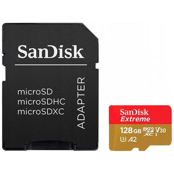 Карта пам'яті SanDisk 128GB microSD class 10 UHS-I Extreme For Action Cams and Dro (SDSQXAA-128G-GN6