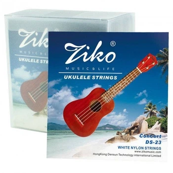 Струны Укулеле ZIKO DS-23 Concert White Nylon