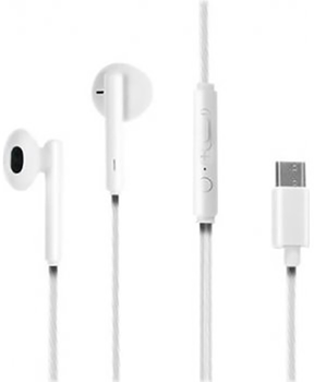 Słuchawki z mikrofonem Qoltec USB type C białe (50830)