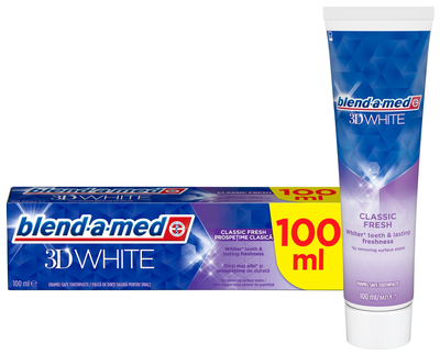 Зубна паста Blend-a-med 3D White Classic Fresh 100 мл (8006540792896)