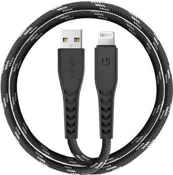 Кабель для зарядки Energea Nyloflex USB - Lightning Charge and Sync C89 MFI 1.5 м Black (6957879423673)
