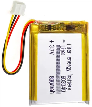 Аккумулятор Li Pol 603040 800 мАч 3.7В (разъем JST 3pin). Liter Energy