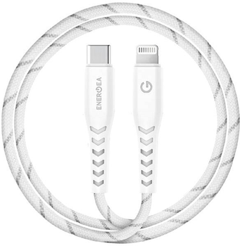 Kabel Energea Nyloflex USB-C - Lightning C94 MFI 1.5 m biały (6957879423239)