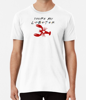 Чоловіча футболка Stedman з принтом You're my lobster Friends Білий М