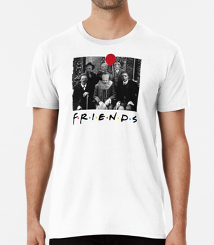 Мужская футболка Stedman с принтом Friends Хэллоуин Белый XL