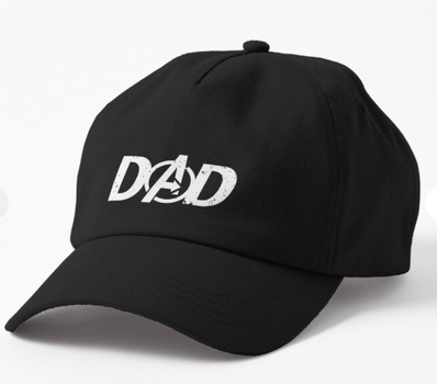 Кепка Унисекс Malfini с принтом Dad 2 для папы Черный