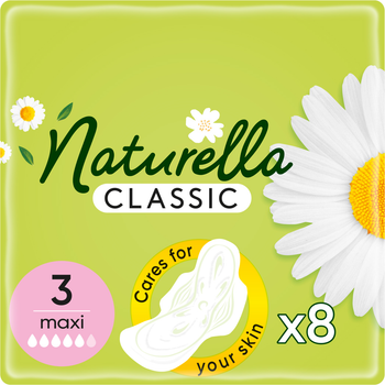 Wkładki higieniczne Naturella Classic Maxi 8 szt (4015400317999)