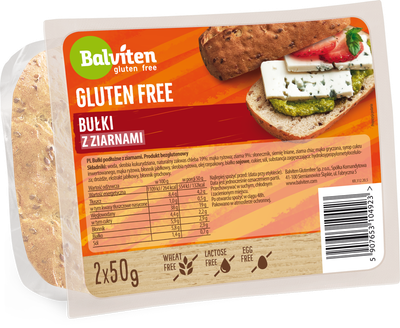 Булочки без глютена зерновые Balviten 100 г