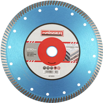 Круг алмазный Haisser Turbo Concrete Pro 230x3.0x10x22.23 4212633 (BP107649)
