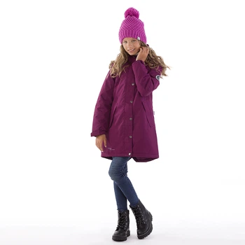 Пальто демисезонное HUPPA JANELLE 18020014-80034 бордовый 134 см (4741468555294)