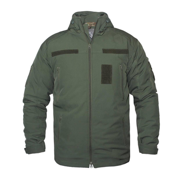 Мужская Зимняя Куртка SoftShell с подкладкой Omni-Heat олива размер 4XL 58