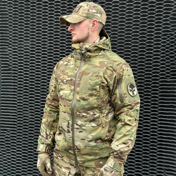 Демисезонная мужская Куртка De Lux с Капюшоном и усиленными Вставками мультикам размер XXL