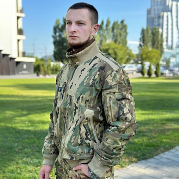 Мужская водонепроницаемая Куртка с системой Вентиляции / Стильный Бомбер мультикам размер M