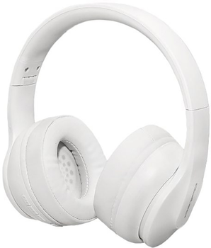 Słuchawki z mikrofonem Qoltec BT 5.0 AB Soundmasters białe (50845)