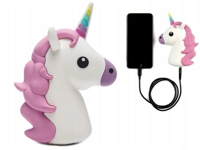 Повербанк Єдиноріг Powerbank Unicorn, подарунок для дитини, дівчата ємність 2600 мАг