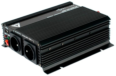 Автомобільний інвертор AZO Digital IPS-2000 2000W з модифікованою синусоїдою 12-230V DC-AC (5905279203730)