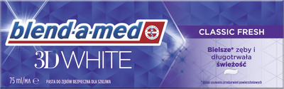 Зубна паста Blend-a-med 3D White Класична свіжість 75 мл (8006540792971)