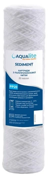 Картридж Aqualite PP20 з поліпропіленової нитки Ø62x250мм 20mcr 45°C