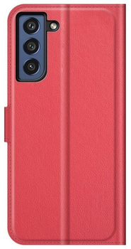 Etui z klapką Beline Leather Book do Samsung Galaxy S21 Red (5903919064611)