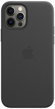Etui plecki Beline Leather Case do Apple iPhone 12 Pro Max Black (5903919069555)