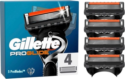 Змінні картриджі для гоління Gillette Fusion5 ProGlide 4 шт (7702018085514)