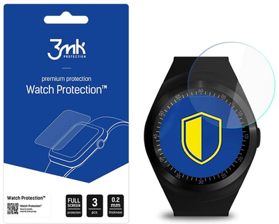 Набір захисного скла 3MK FlexibleGlass Watch Media-Tech Round для GSM MT855 3 шт (5903108536134)