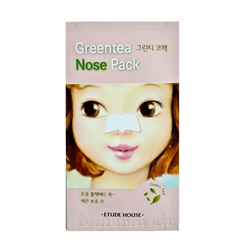 Очищающие поры патчи для носа с зеленым чаем Etude House Green Tea Nose Pack