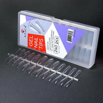 Гелеві тіпси Atica Gel Nail Tips Ballerina (06043)