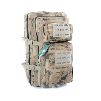 Рюкзак тактичний, 28 л, два відділення, додаткові кишені, розмір: 50*28*20 см, світлий камуфляж
