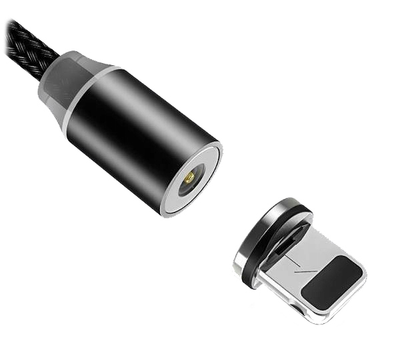 Kabel magnetyczny Usams U-Sure USB - Apple Lightning 1 m czarny (6958444963495)