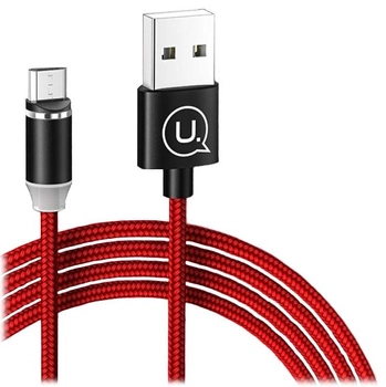 Магнітний кабель Usams U-Sure USB - Micro-USB 1 м Red (6958444963082)