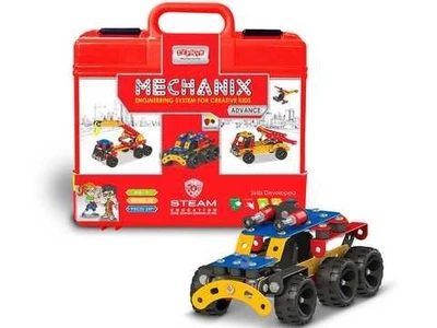 Металлический конструктор, развивающий в пластиковому кейсе"MECHANIX" ADVANCE (249 эл./28 моделей) 9006 ZEPHYR