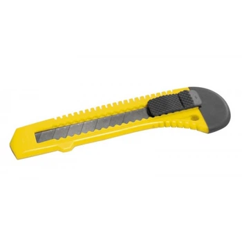Нож 18 мм пластиковый кнопочный фиксатор MASTERTOOL GM (17-0518)