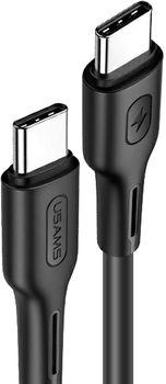 Kabel Usams U43 US-SJ459 USB-C - USB-C 1.2 m czarny (6958444922447)