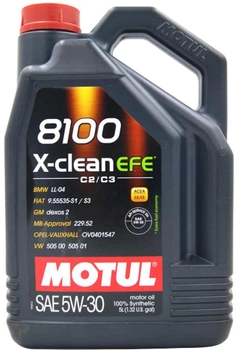 Olej silnikowy Motul 8100 X-Clean EFE 5W-30 5 l (3374650293257)