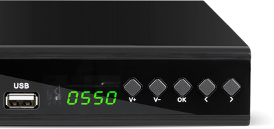 Tuner cyfrowy dekoder telewizji naziemnej Cabletech DVB-T2 HEVC H.265 URZ0336B (5901890068154)