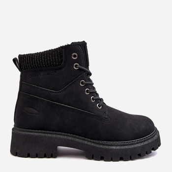 Жіночі зимові черевики низькі Cross Jeans MM2R4012C 41 Чорні (8697319521559)